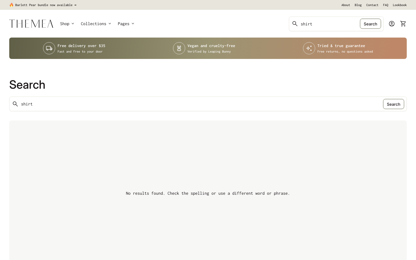 Search → panel opened — Navi+ on the Align Shopify theme Search → panel opened — Navi+ on the Align Shopify theme