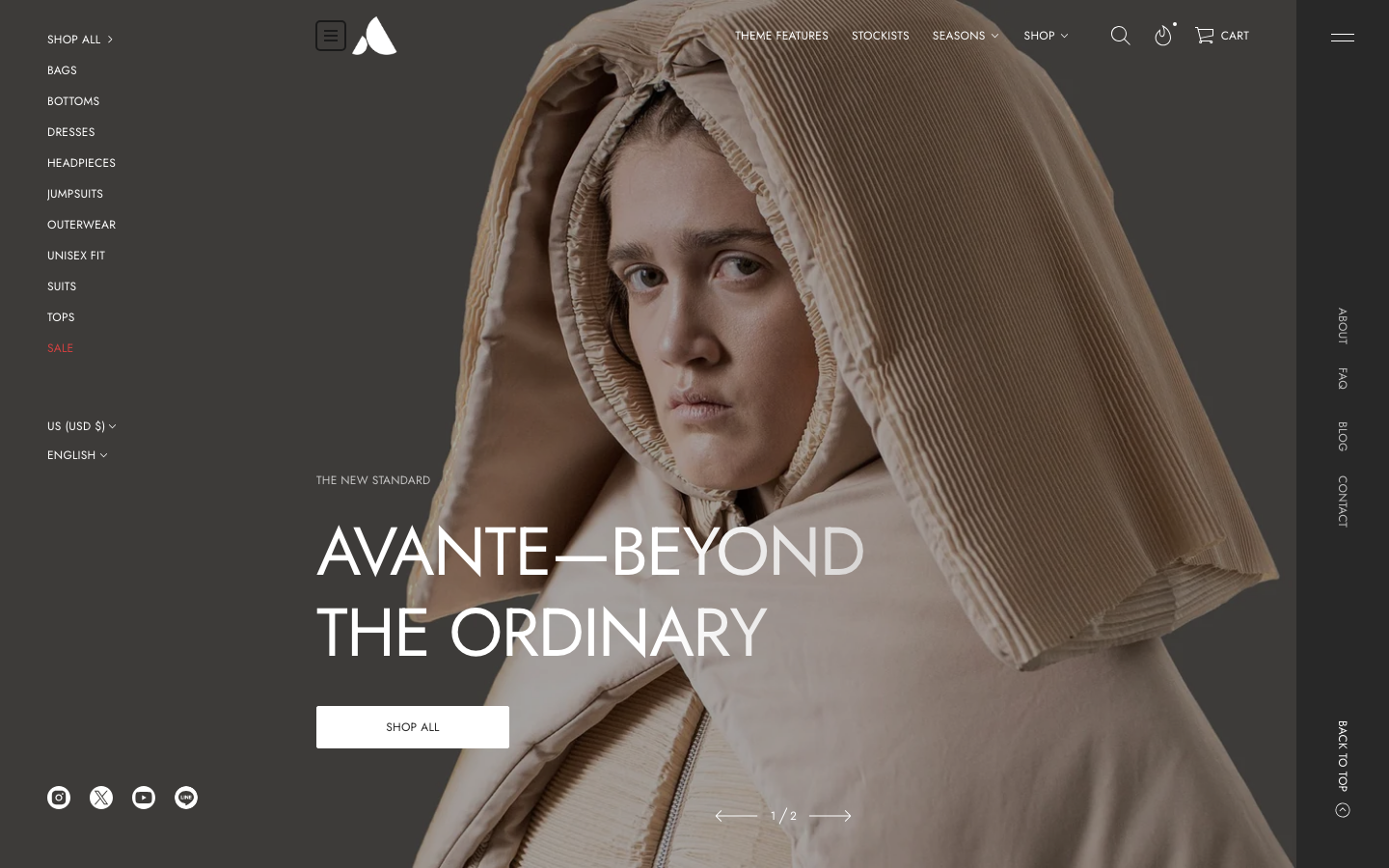 Icon before logo — Navi+ on the Avante Shopify theme Icon before logo — Navi+ on the Avante Shopify theme