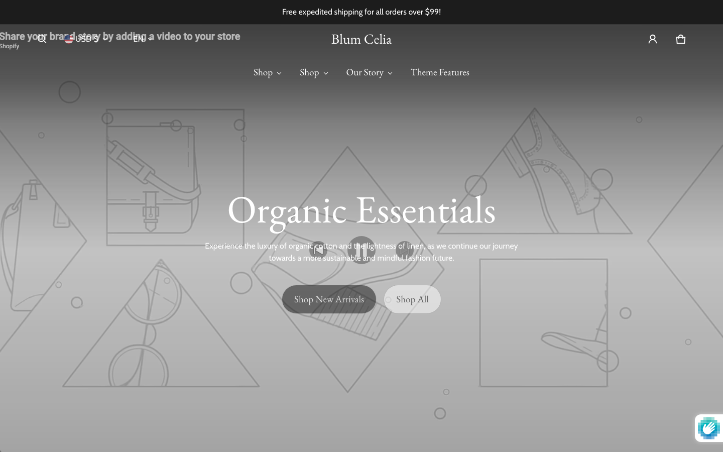 Replace main menu — Navi+ on the Blum Shopify theme