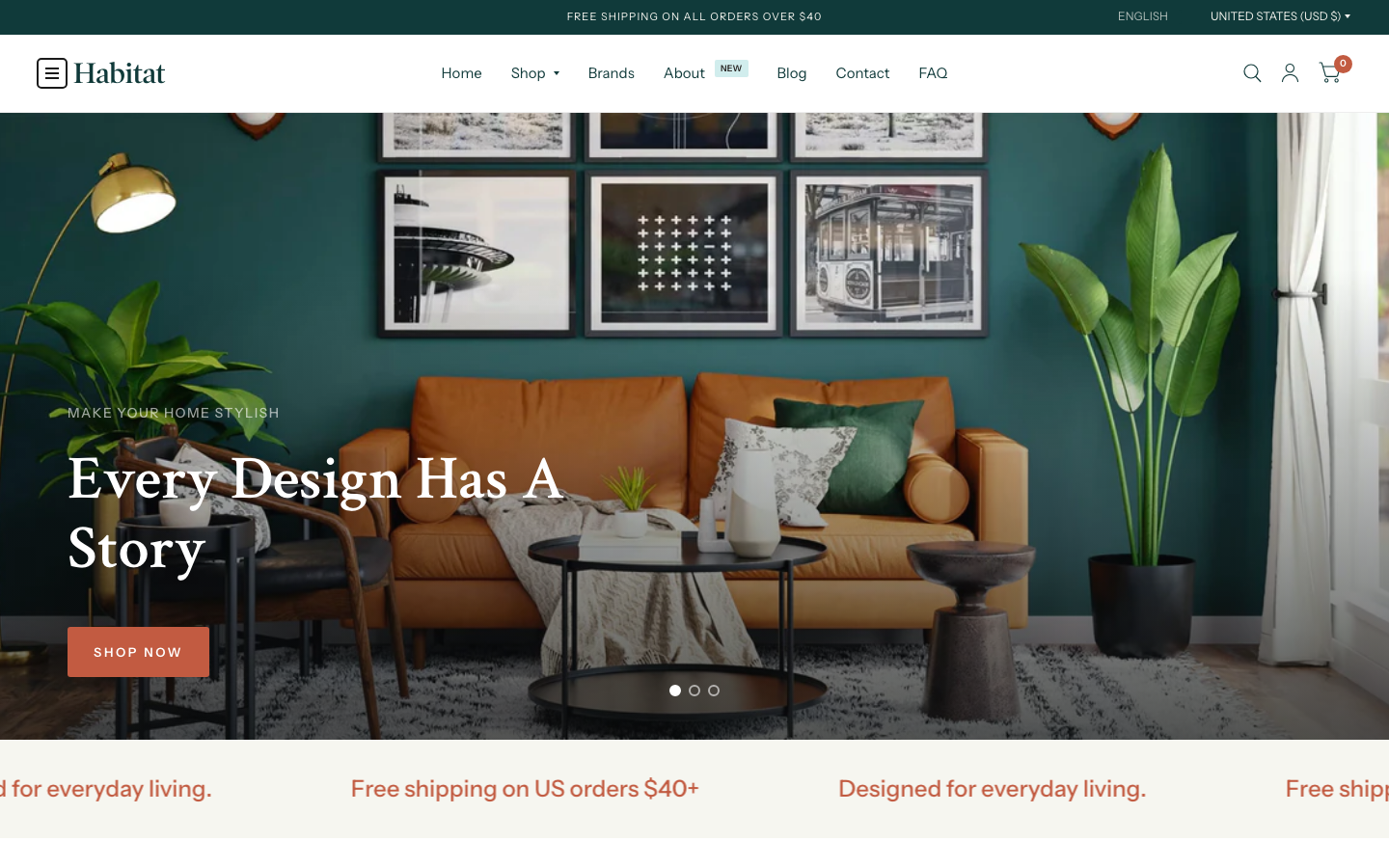 Icon before logo — Navi+ on the Habitat Shopify theme