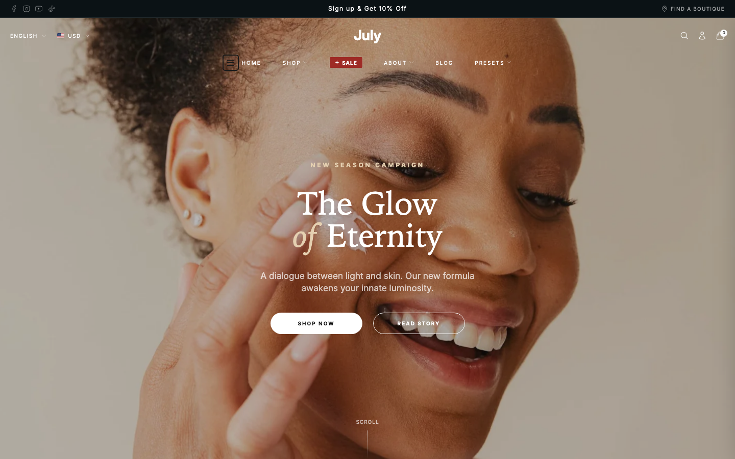 Icon before logo — Navi+ on the July Shopify theme