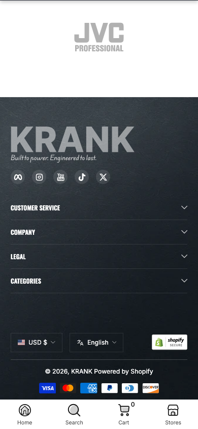 Hamburger → panel opened — Navi+ on the Krank Shopify theme Hamburger → panel opened — Navi+ on the Krank Shopify theme