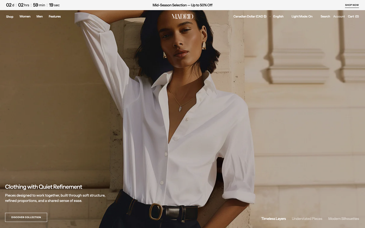 Replace main menu — Navi+ on the Madrid Shopify theme