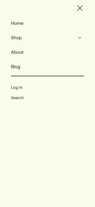 Hamburger → panel opened — Navi+ on the Modular Shopify theme Hamburger → panel opened — Navi+ on the Modular Shopify theme