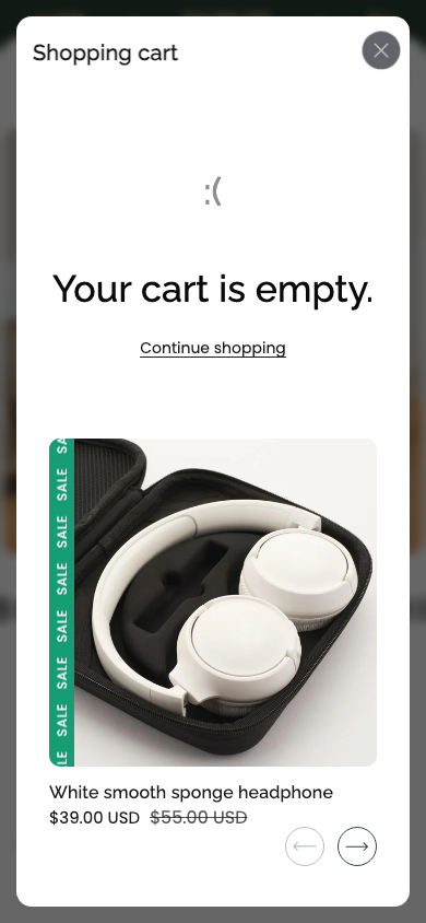 Cart → panel opened — Navi+ on the Monk Shopify theme Cart → panel opened — Navi+ on the Monk Shopify theme