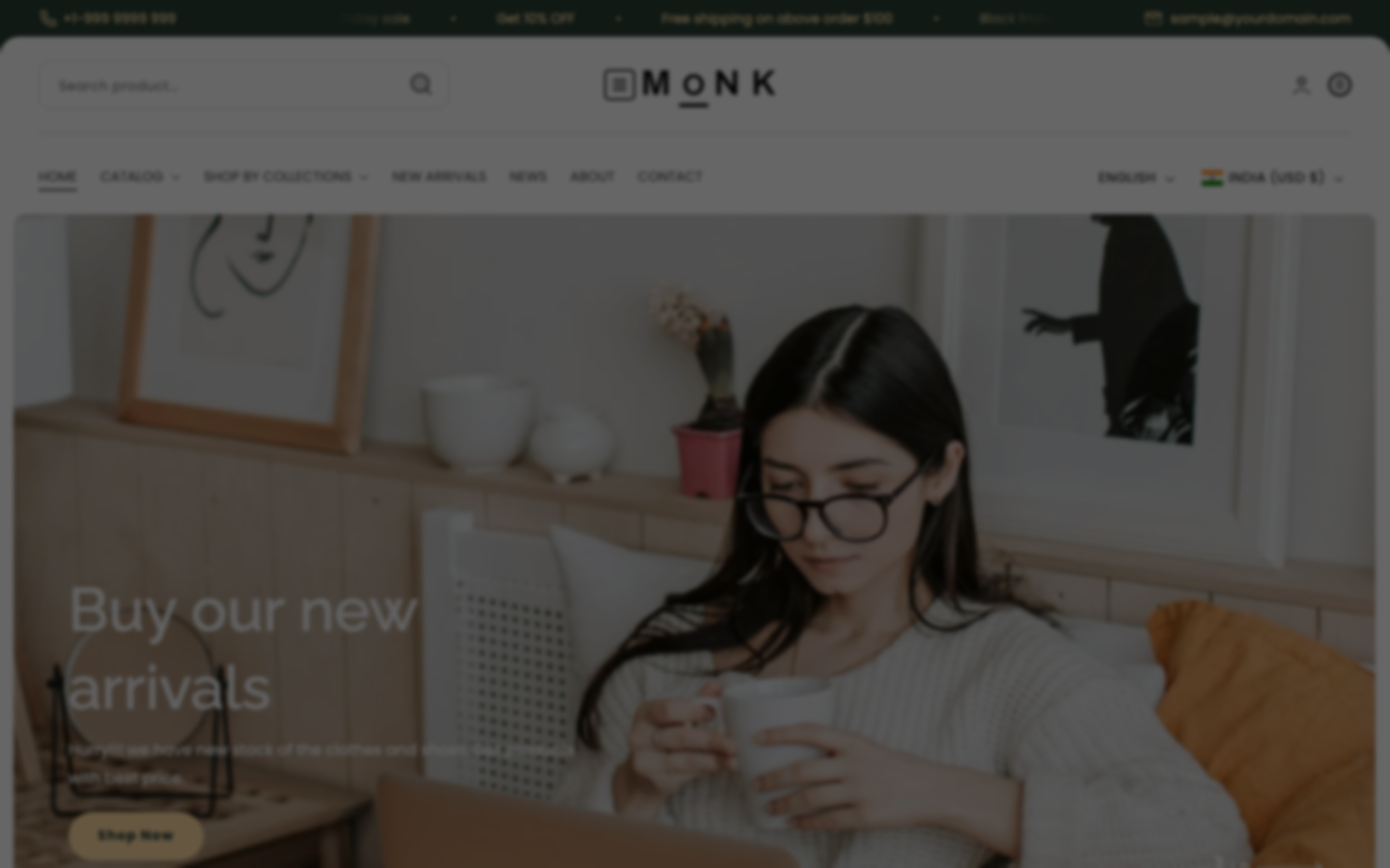 Icon before logo — Navi+ on the Monk Shopify theme Icon before logo — Navi+ on the Monk Shopify theme