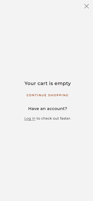 Cart → panel opened — Navi+ on the Mono Shopify theme