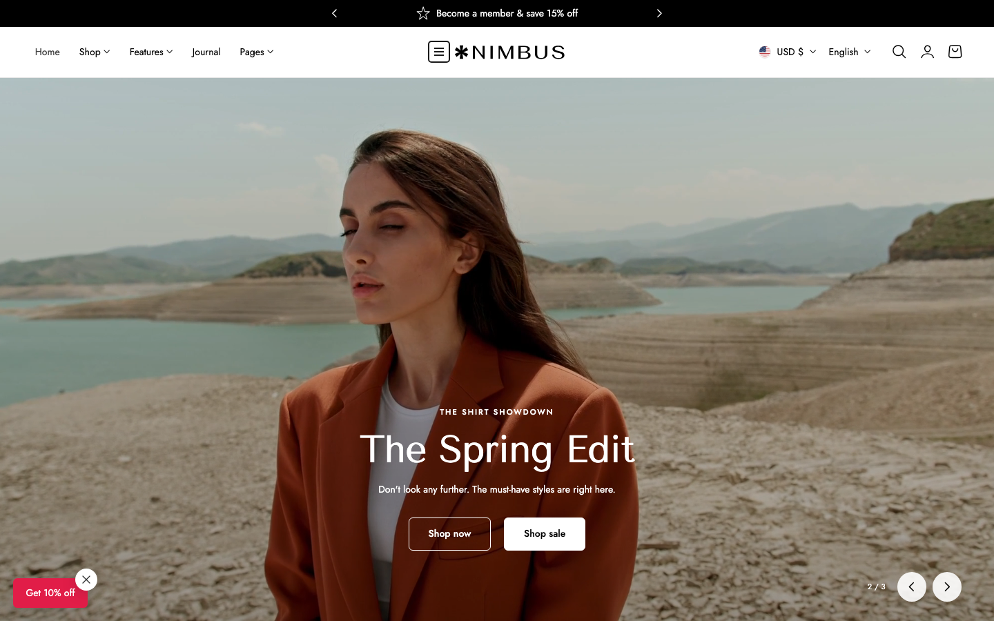 Icon before logo — Navi+ on the Nimbus Shopify theme