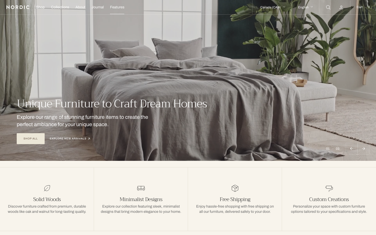 Replace main menu — Navi+ on the Nordic Shopify theme