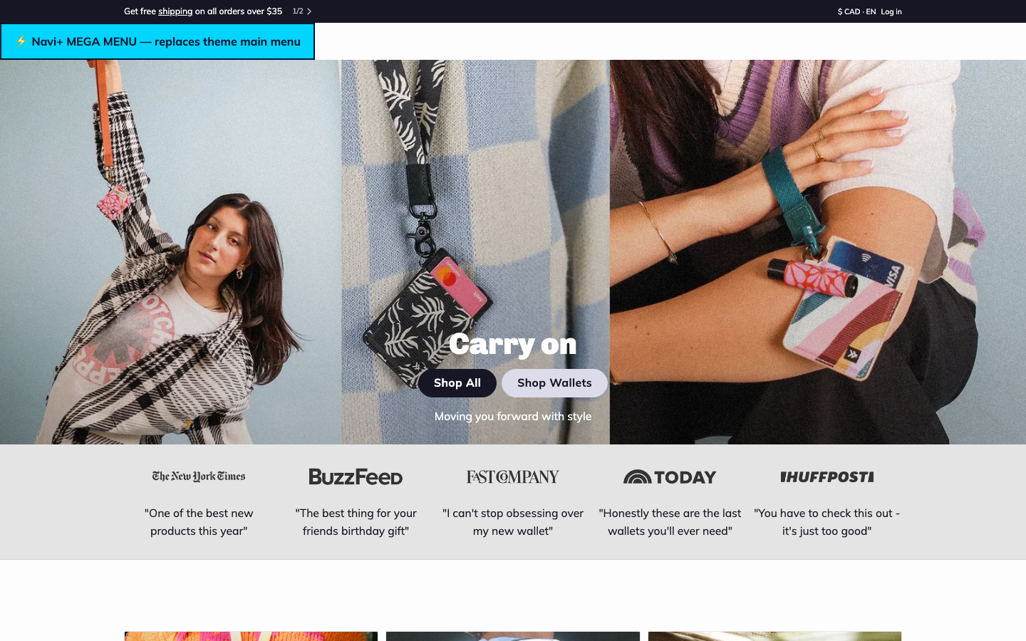 Replace main menu — Navi+ on the Paper Shopify theme Replace main menu — Navi+ on the Paper Shopify theme