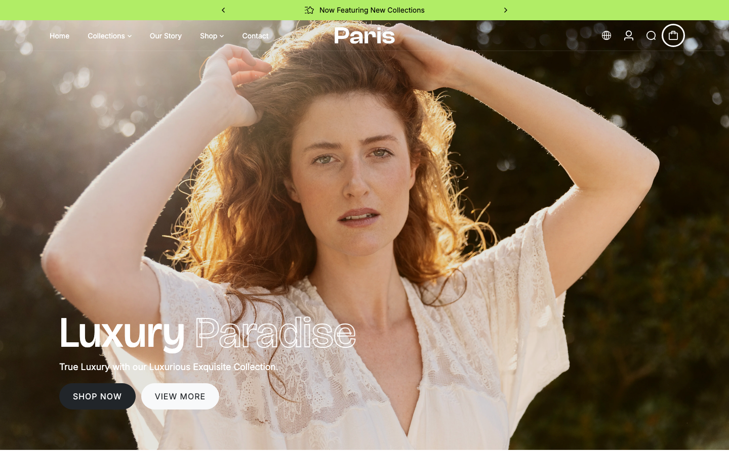 Cart → panel opened — Navi+ on the Paris Shopify theme