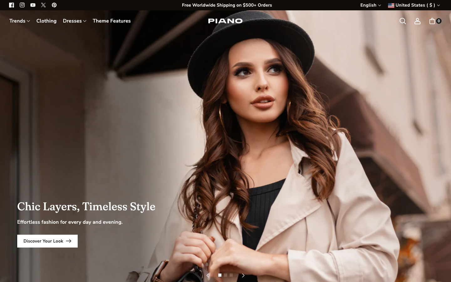 Replace main menu — Navi+ on the Piano Shopify theme
