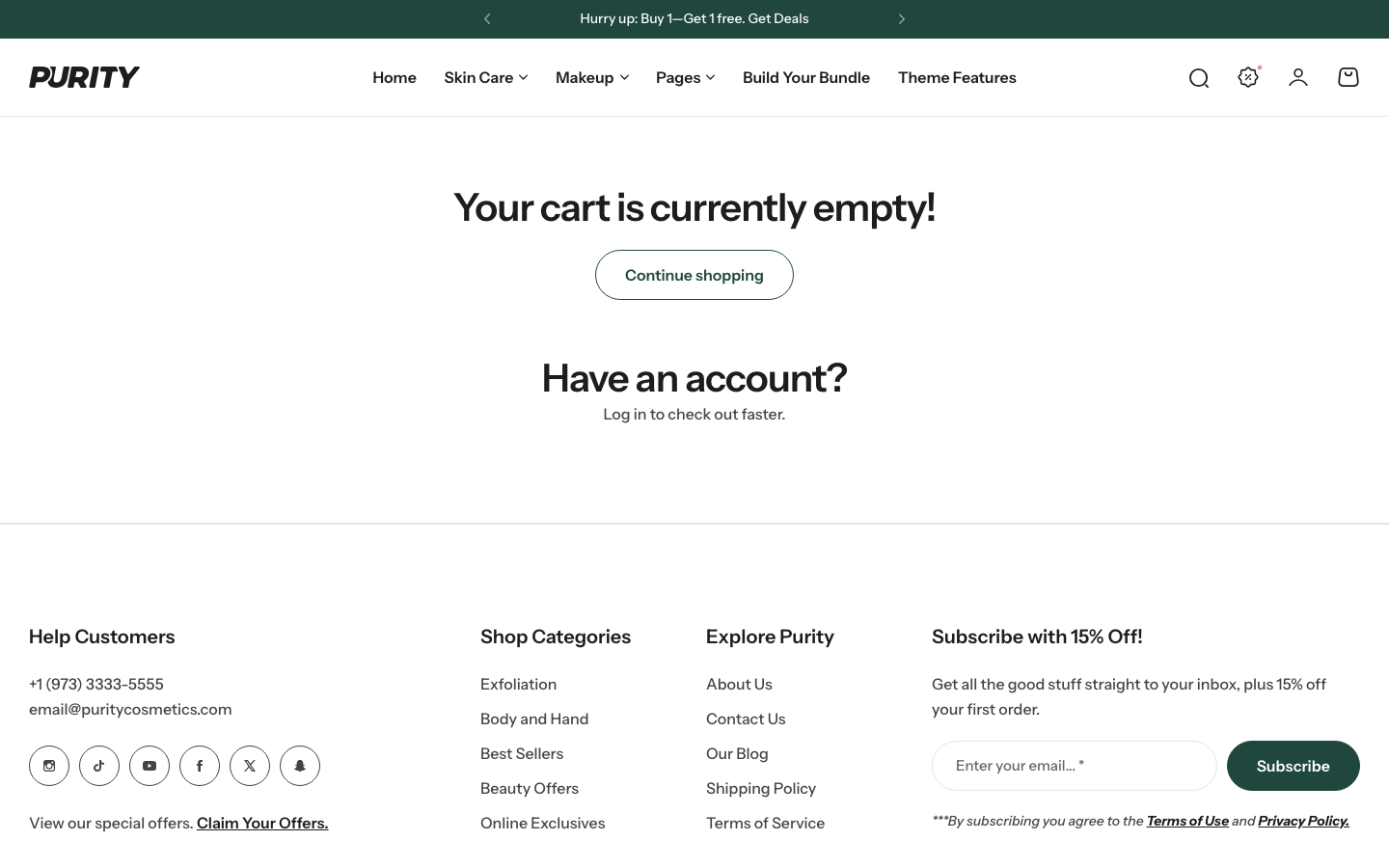 Cart → panel opened — Navi+ on the Purity Shopify theme Cart → panel opened — Navi+ on the Purity Shopify theme