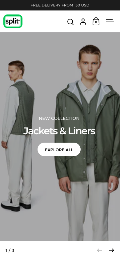 Cart → panel opened — Navi+ on the Split Shopify theme Cart → panel opened — Navi+ on the Split Shopify theme