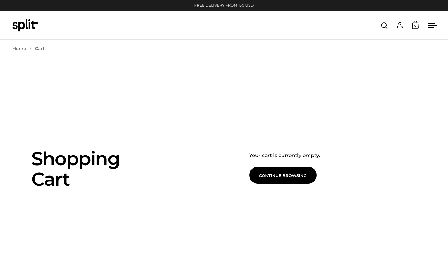 Cart → panel opened — Navi+ on the Split Shopify theme Cart → panel opened — Navi+ on the Split Shopify theme