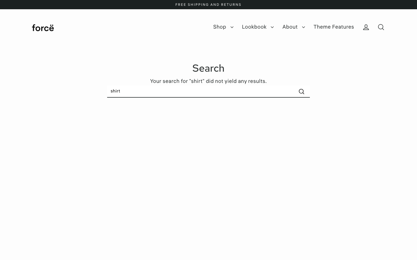Search → panel opened — Navi+ on the Streamline Shopify theme