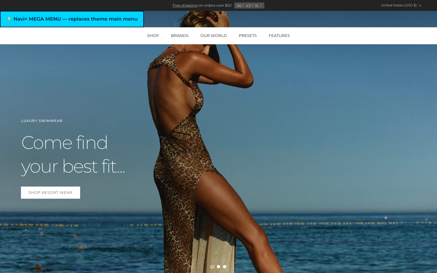 Replace main menu — Navi+ on the Symmetry Shopify theme Replace main menu — Navi+ on the Symmetry Shopify theme