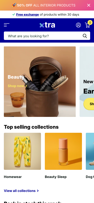 Cart → panel opened — Navi+ on the Xtra Shopify theme Cart → panel opened — Navi+ on the Xtra Shopify theme